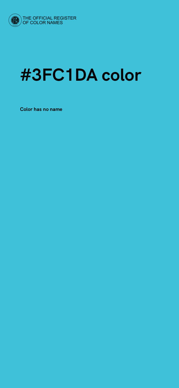 #3FC1DA color image