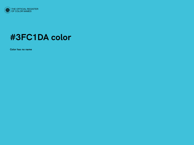 #3FC1DA color image