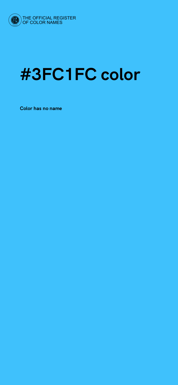#3FC1FC color image