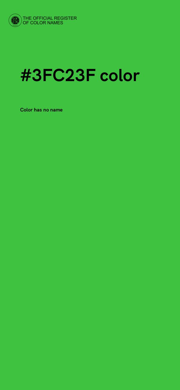 #3FC23F color image