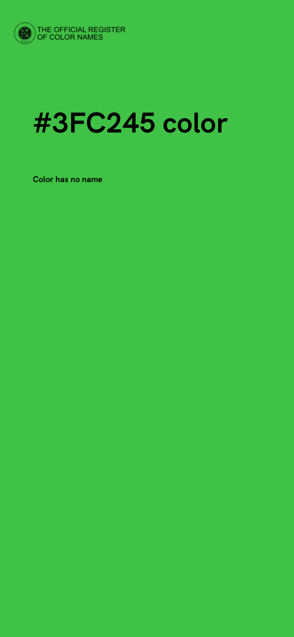#3FC245 color image