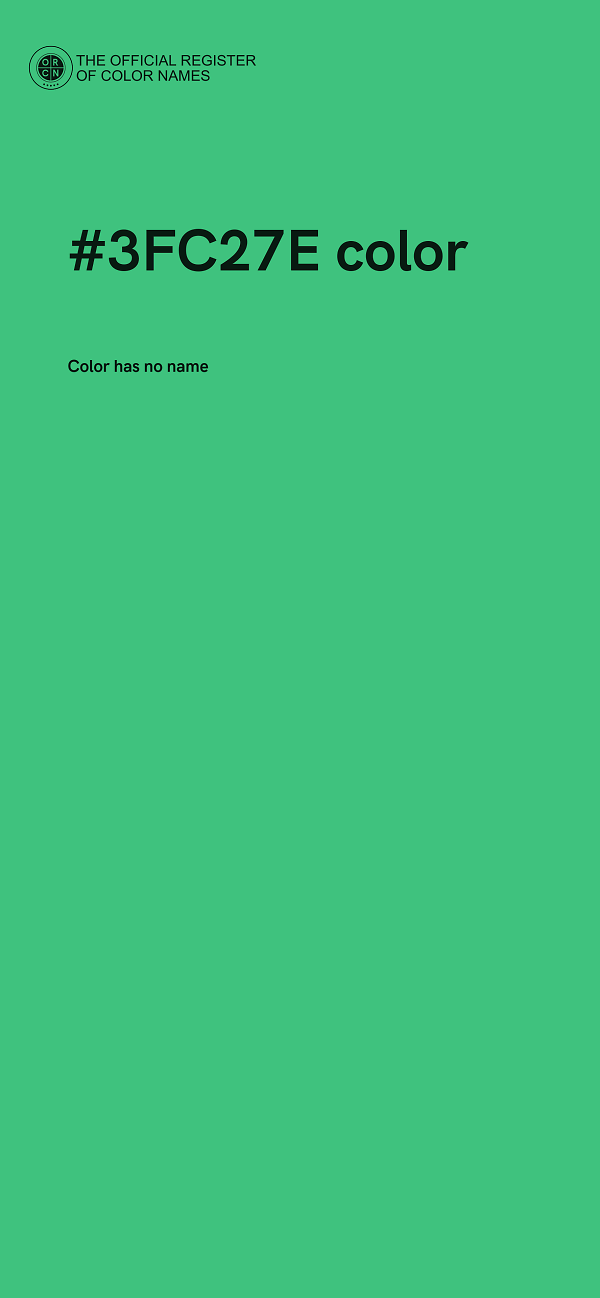 #3FC27E color image