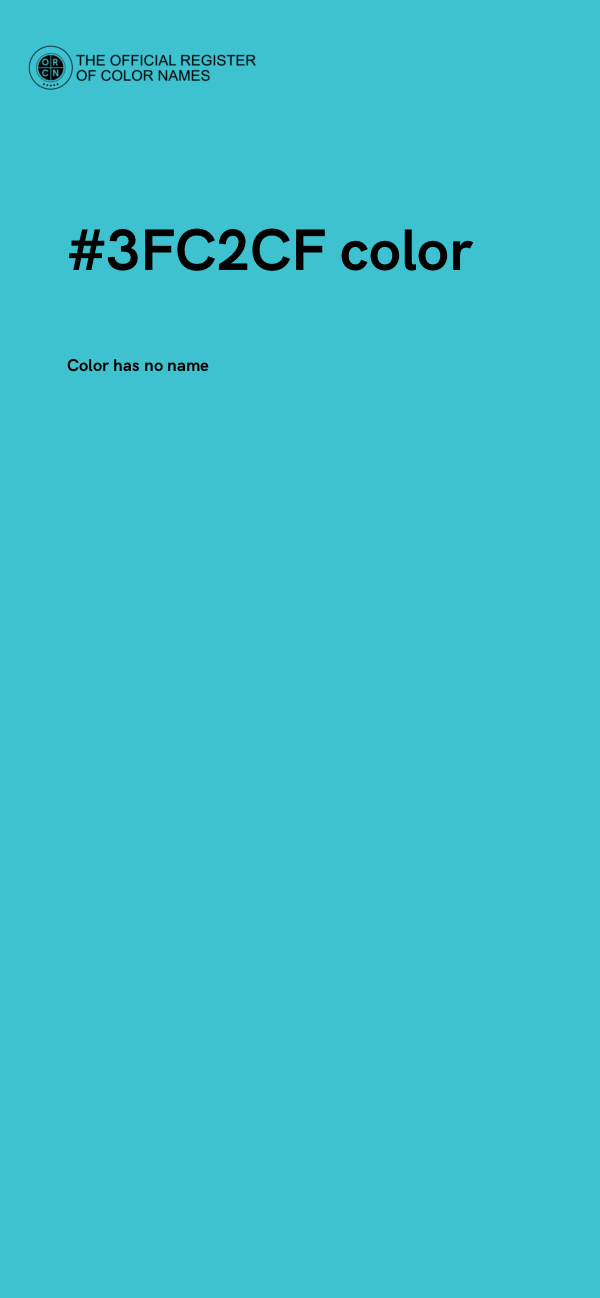 #3FC2CF color image