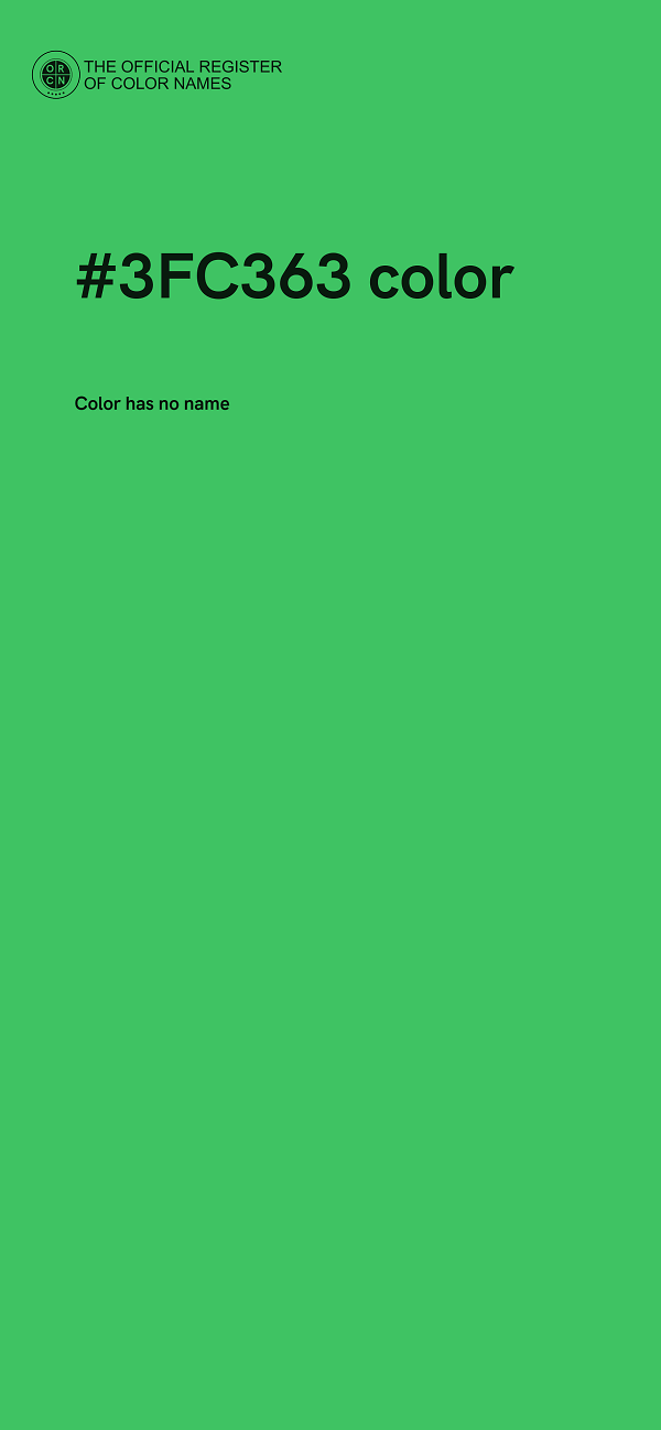 #3FC363 color image