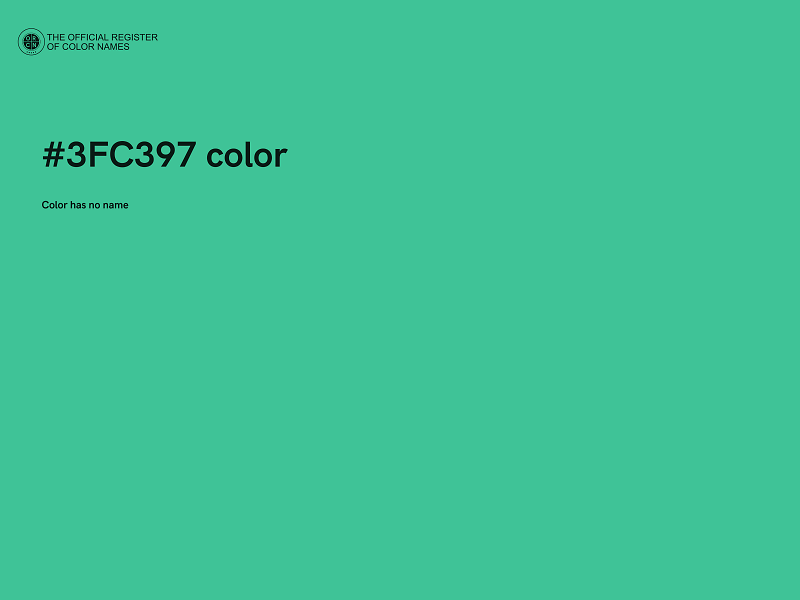 #3FC397 color image