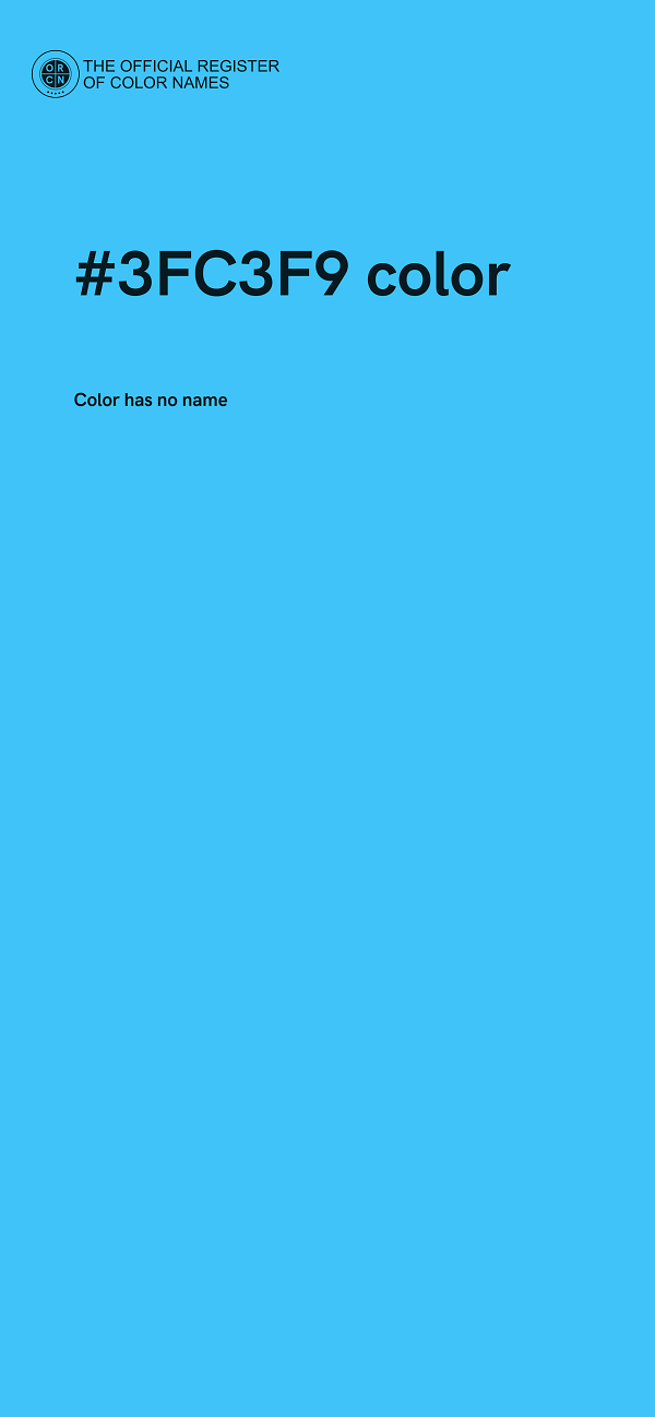 #3FC3F9 color image