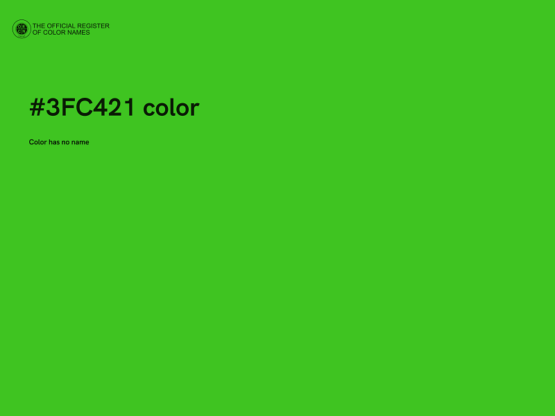 #3FC421 color image