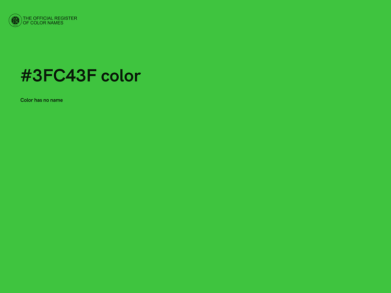 #3FC43F color image