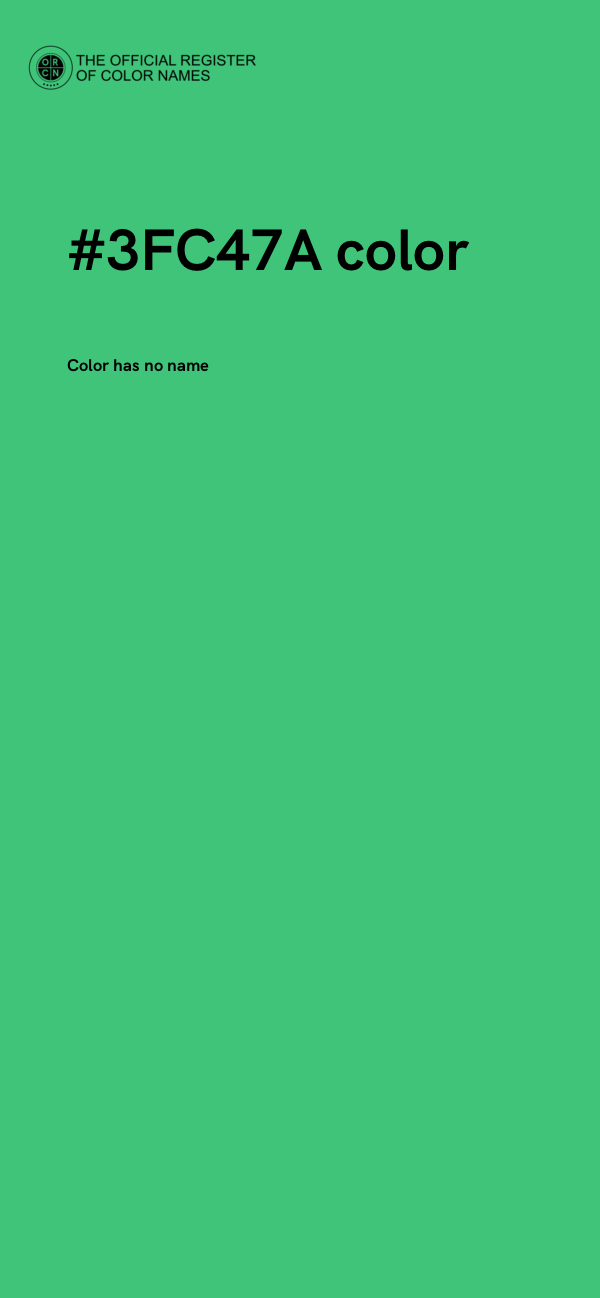 #3FC47A color image