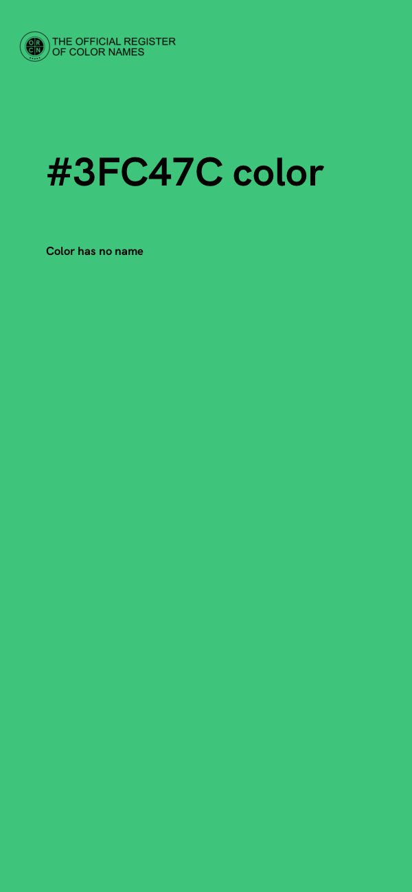 #3FC47C color image