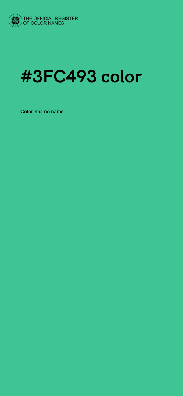 #3FC493 color image