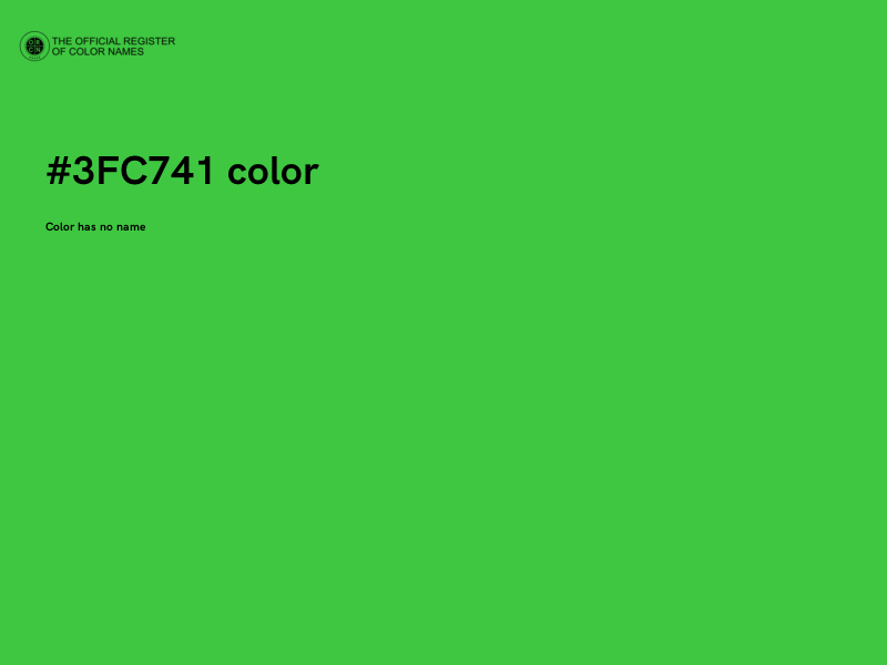 #3FC741 color image