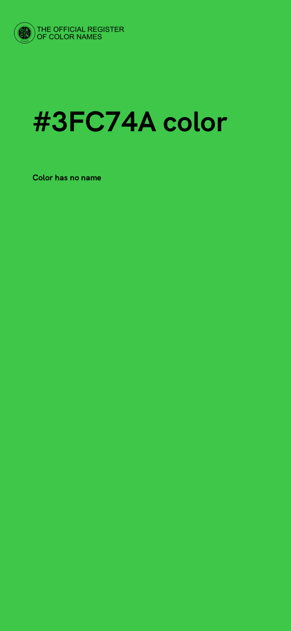 #3FC74A color image