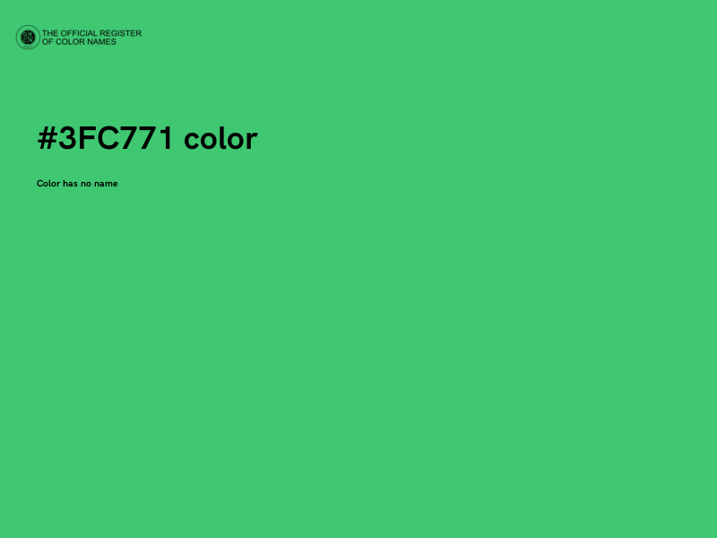 #3FC771 color image