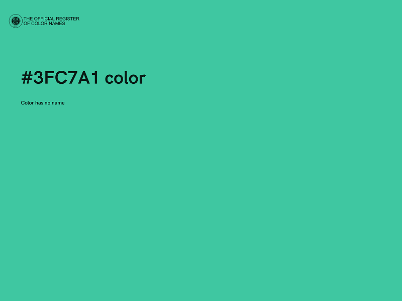 #3FC7A1 color image