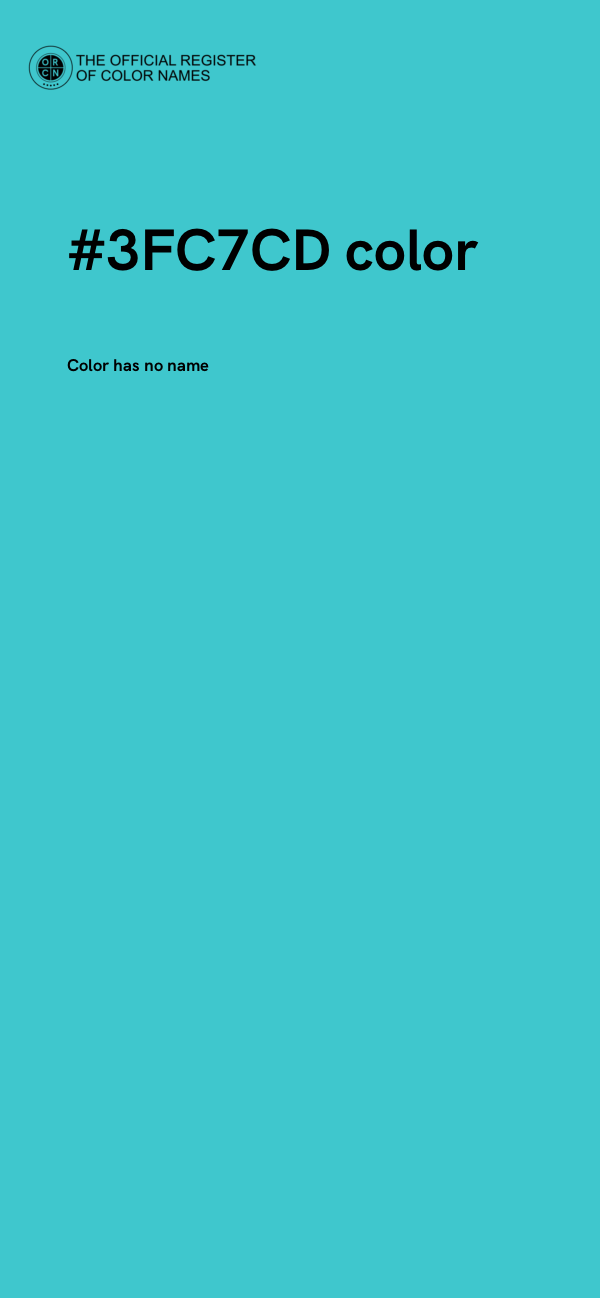 #3FC7CD color image