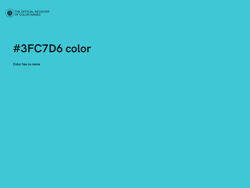 #3FC7D6 color image