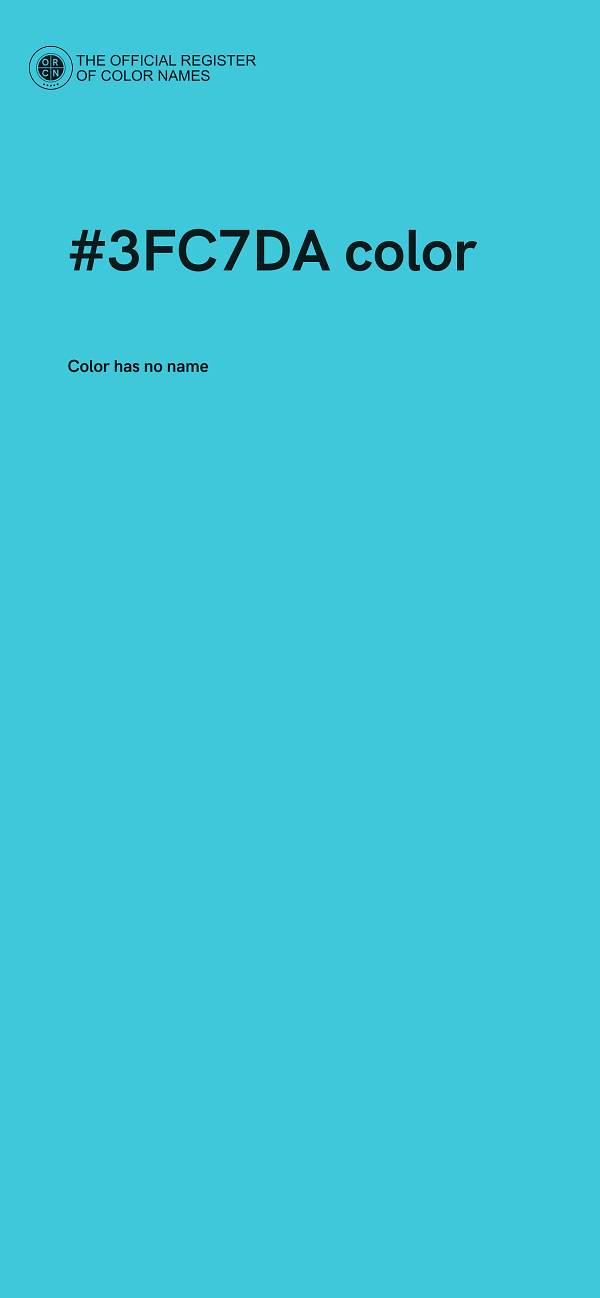 #3FC7DA color image