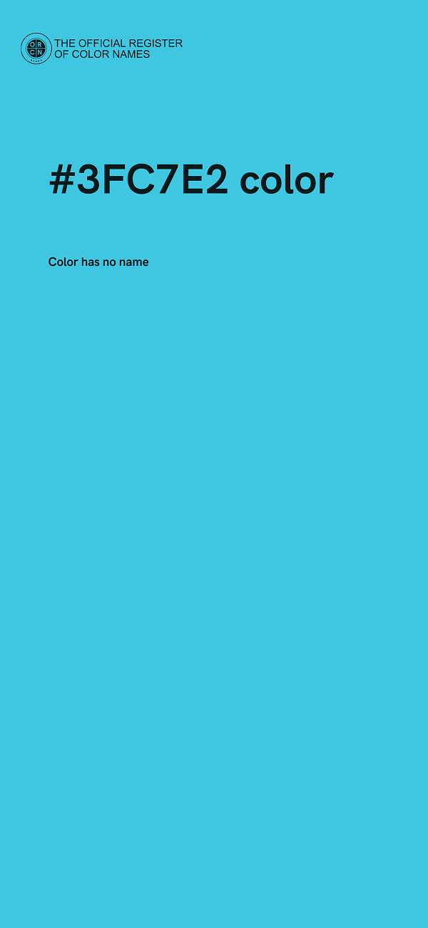#3FC7E2 color image