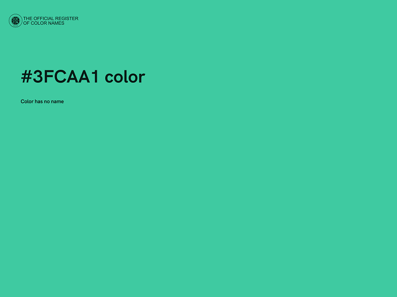 #3FCAA1 color image