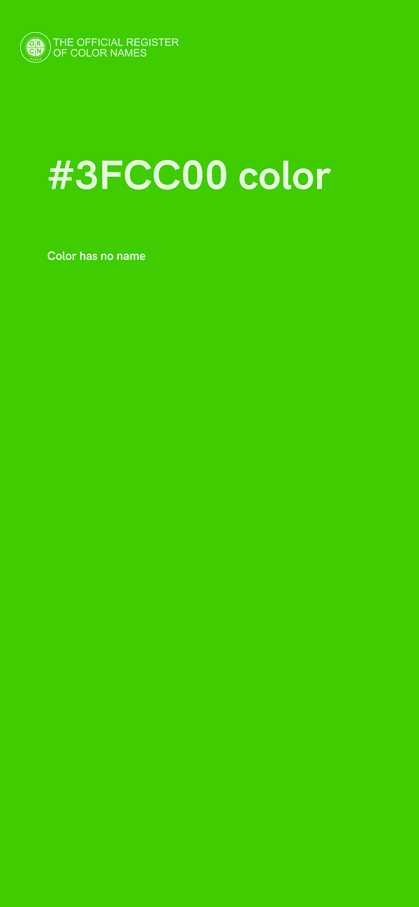 #3FCC00 color image