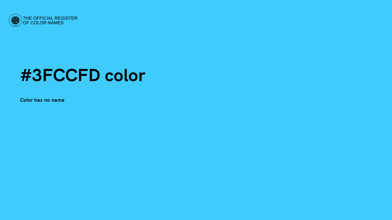 #3FCCFD color image