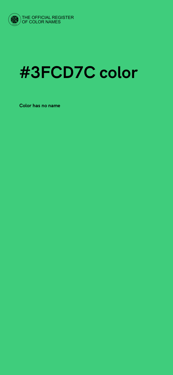 #3FCD7C color image