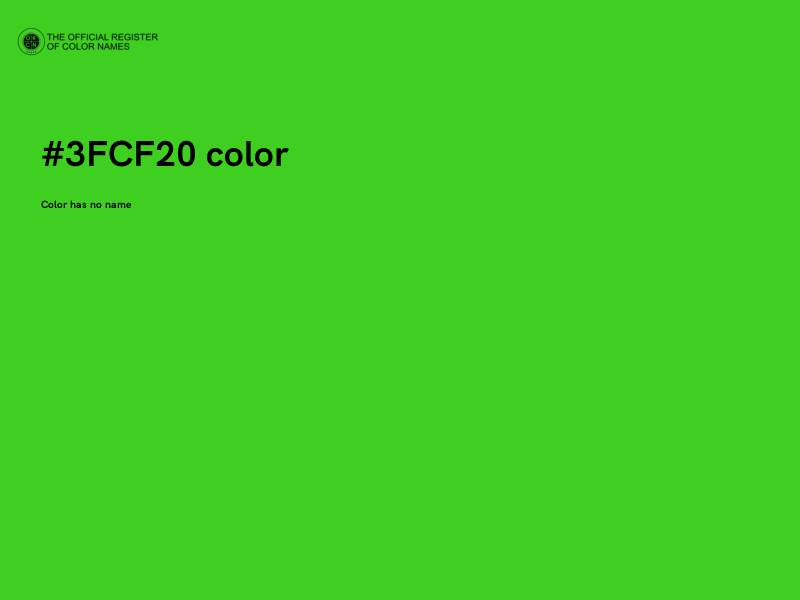 #3FCF20 color image