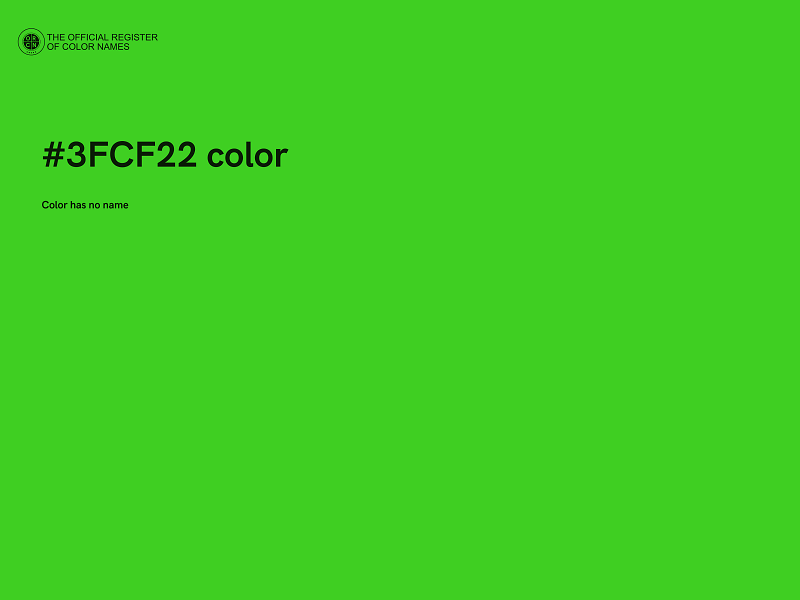 #3FCF22 color image