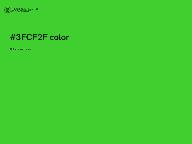 #3FCF2F color image