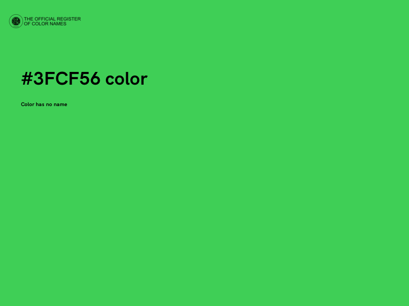 #3FCF56 color image