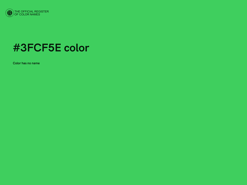 #3FCF5E color image