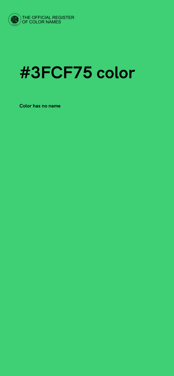 #3FCF75 color image