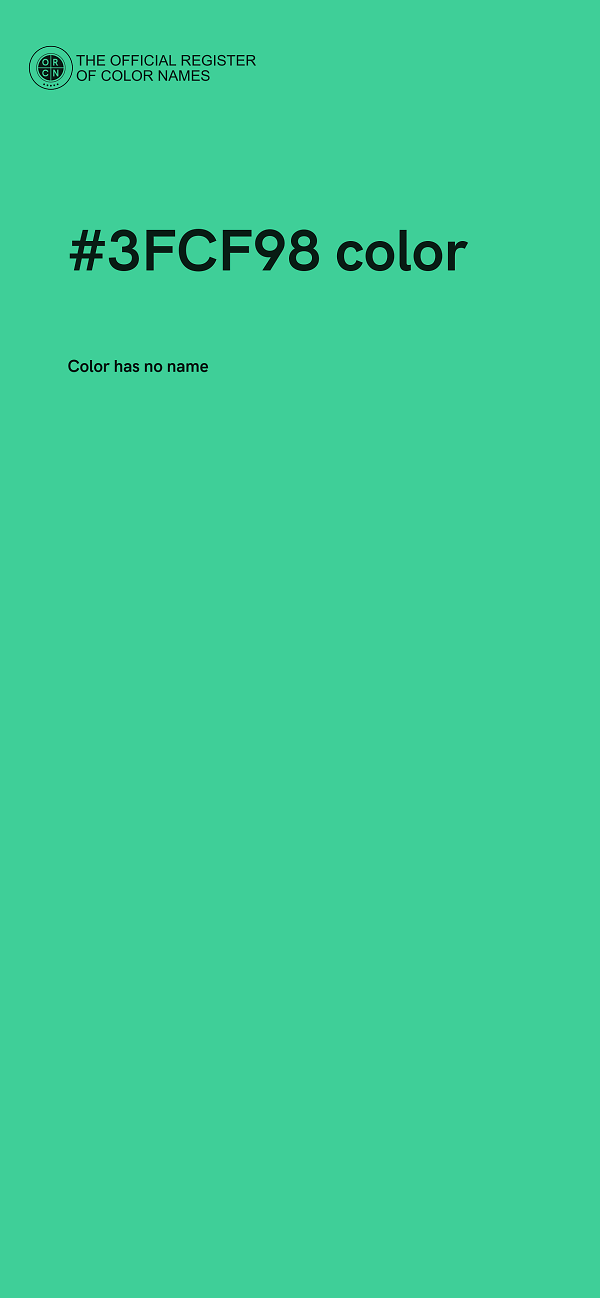 #3FCF98 color image