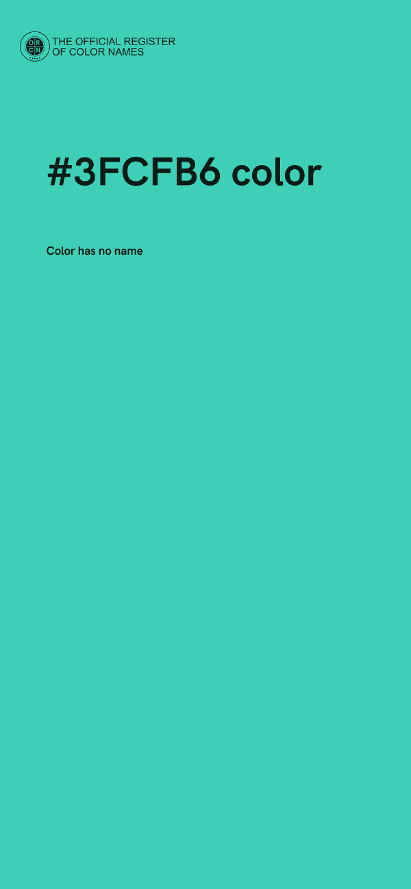 #3FCFB6 color image