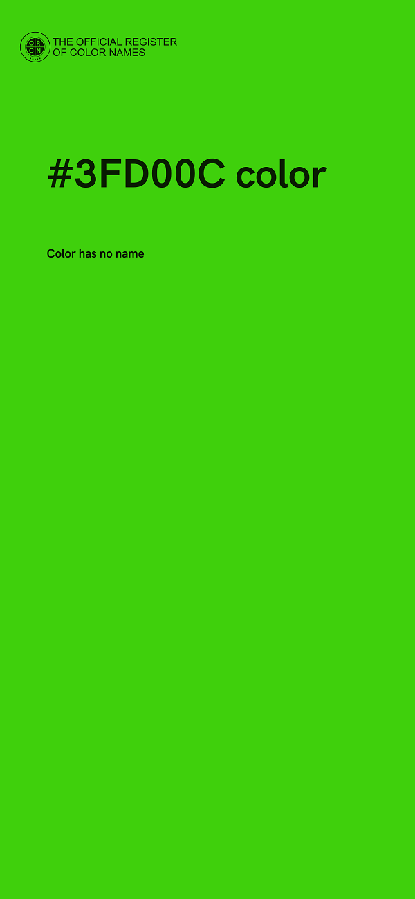 #3FD00C color image