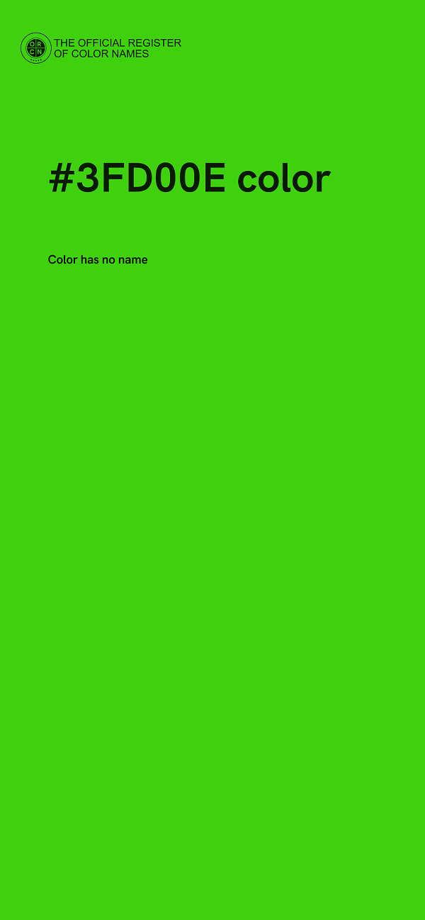 #3FD00E color image