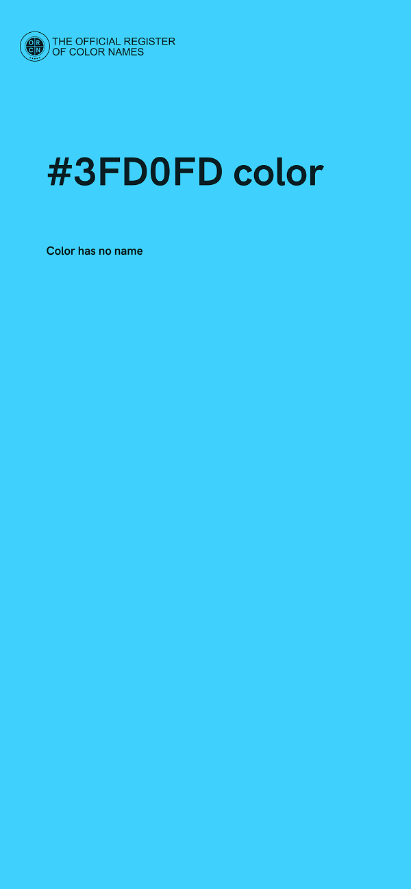 #3FD0FD color image