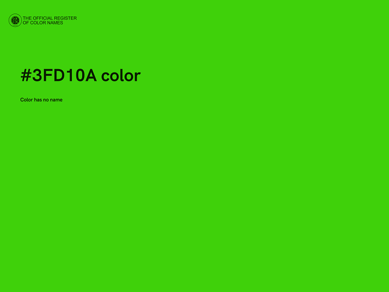 #3FD10A color image