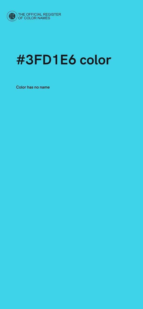 #3FD1E6 color image