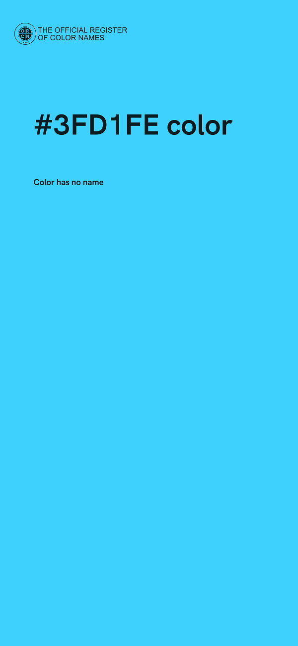 #3FD1FE color image