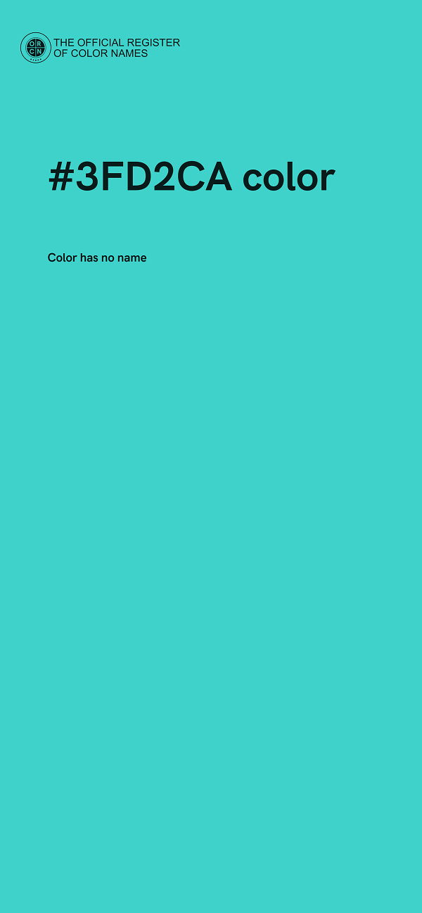 #3FD2CA color image