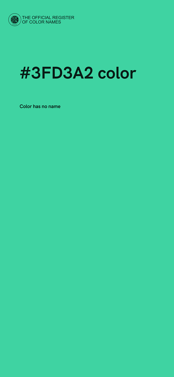 #3FD3A2 color image