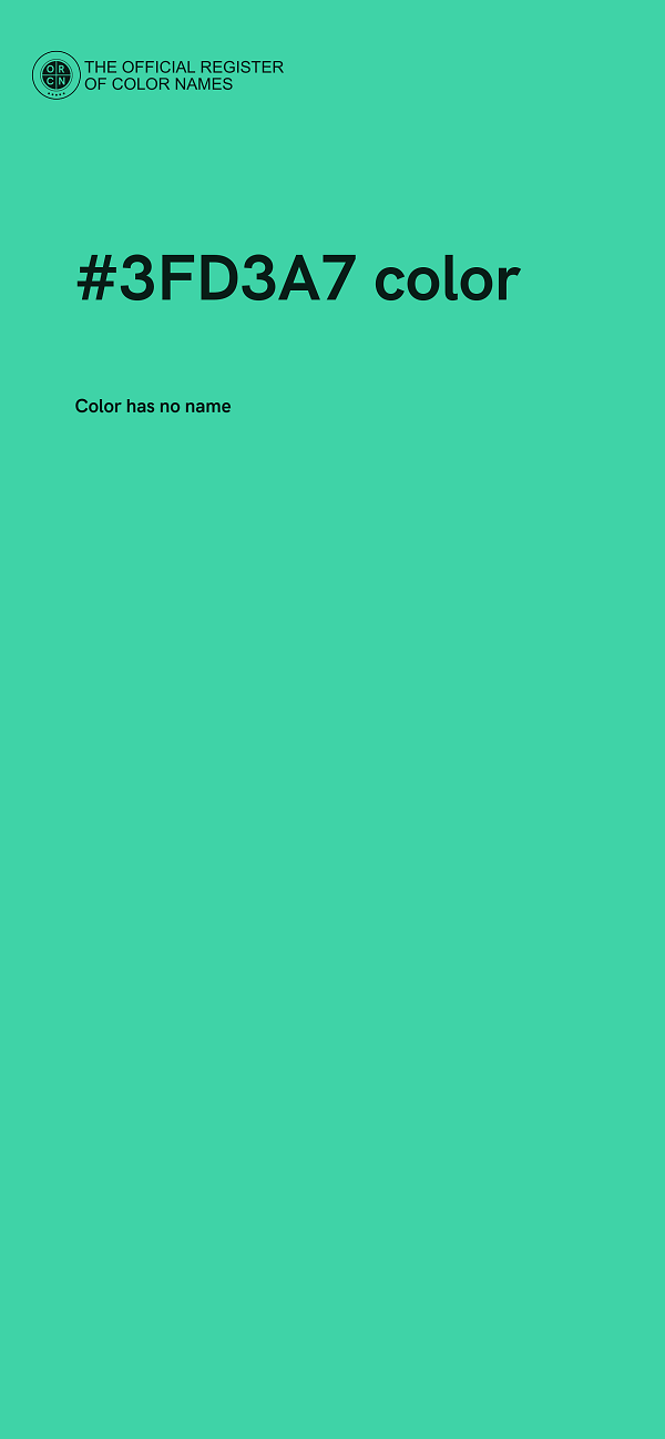 #3FD3A7 color image