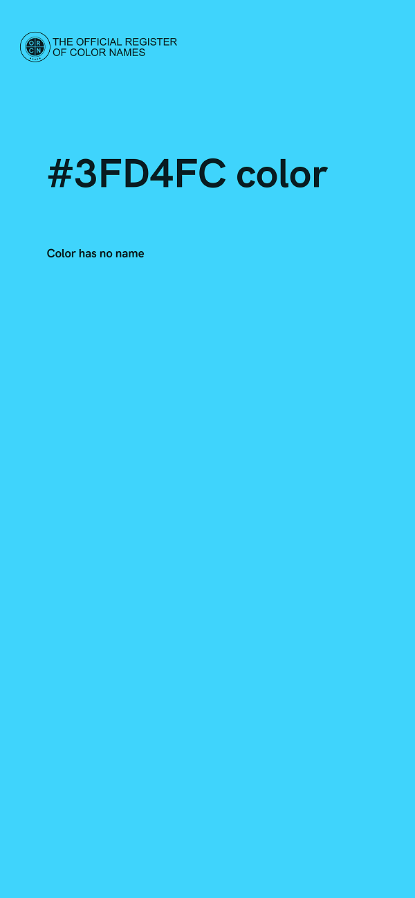 #3FD4FC color image