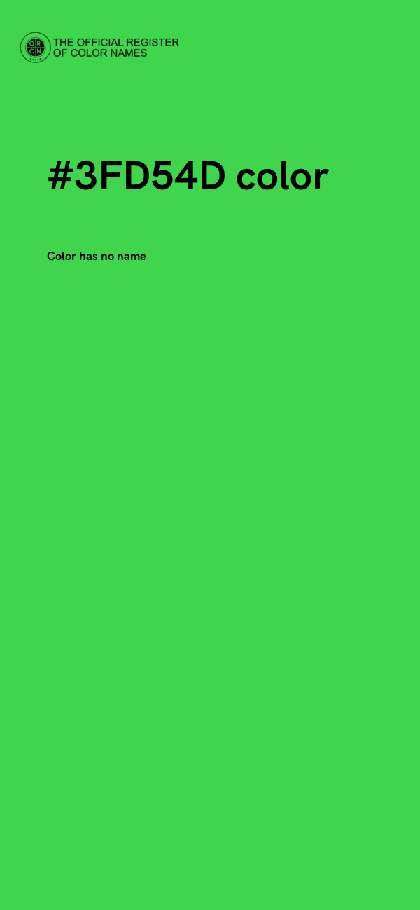 #3FD54D color image