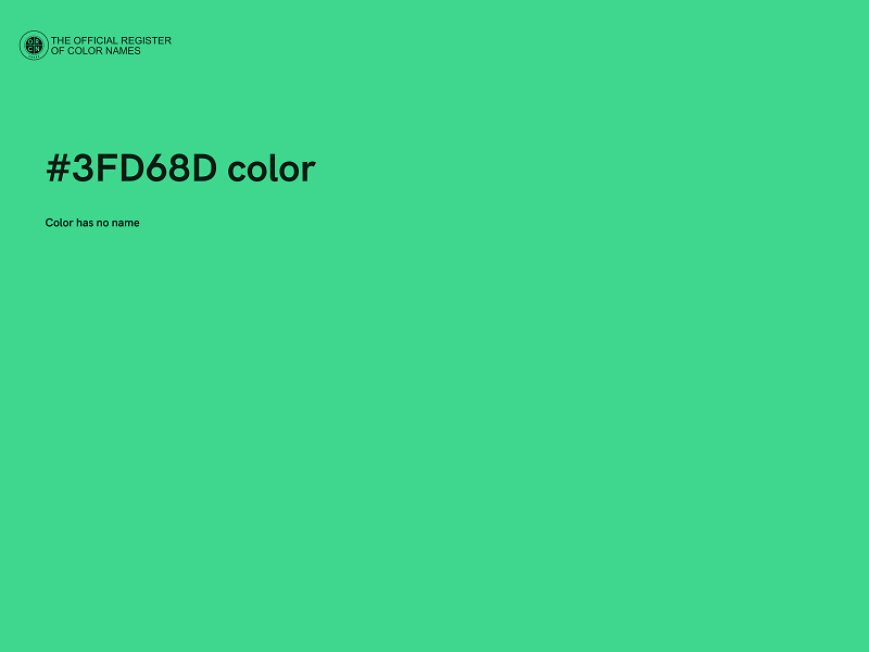 #3FD68D color image