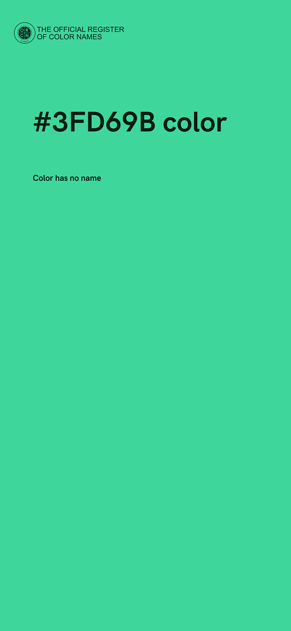 #3FD69B color image