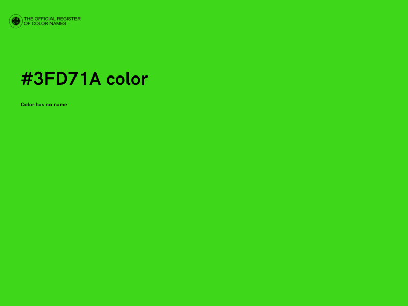 #3FD71A color image