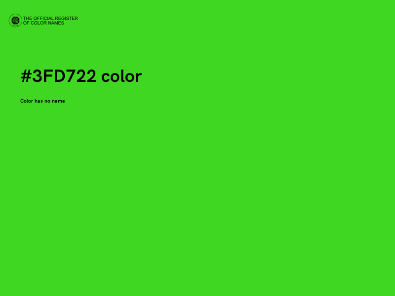 #3FD722 color image